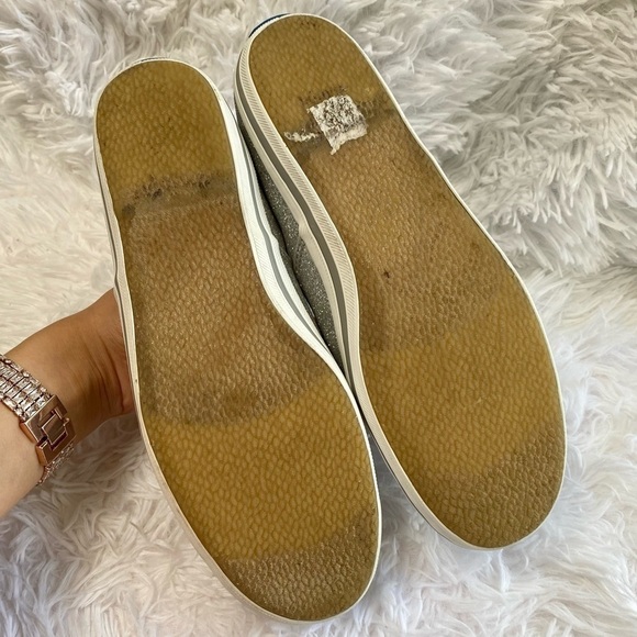 Woman's Kate Spade x Keds Silver Glitter Wedding Sneakers size 6 - Picture 7 of 8